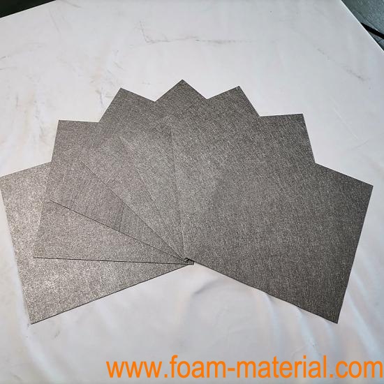 Porosity 60% - 70% Titanium Fiber Paper Ti Fiber Felt Titanium Fiber Felt