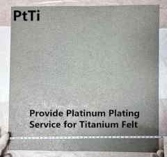 Platinum Coated Titanium Felt
